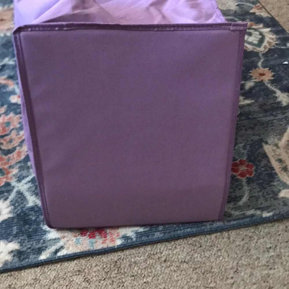 Purple Patterned Closet Hanging Shelf